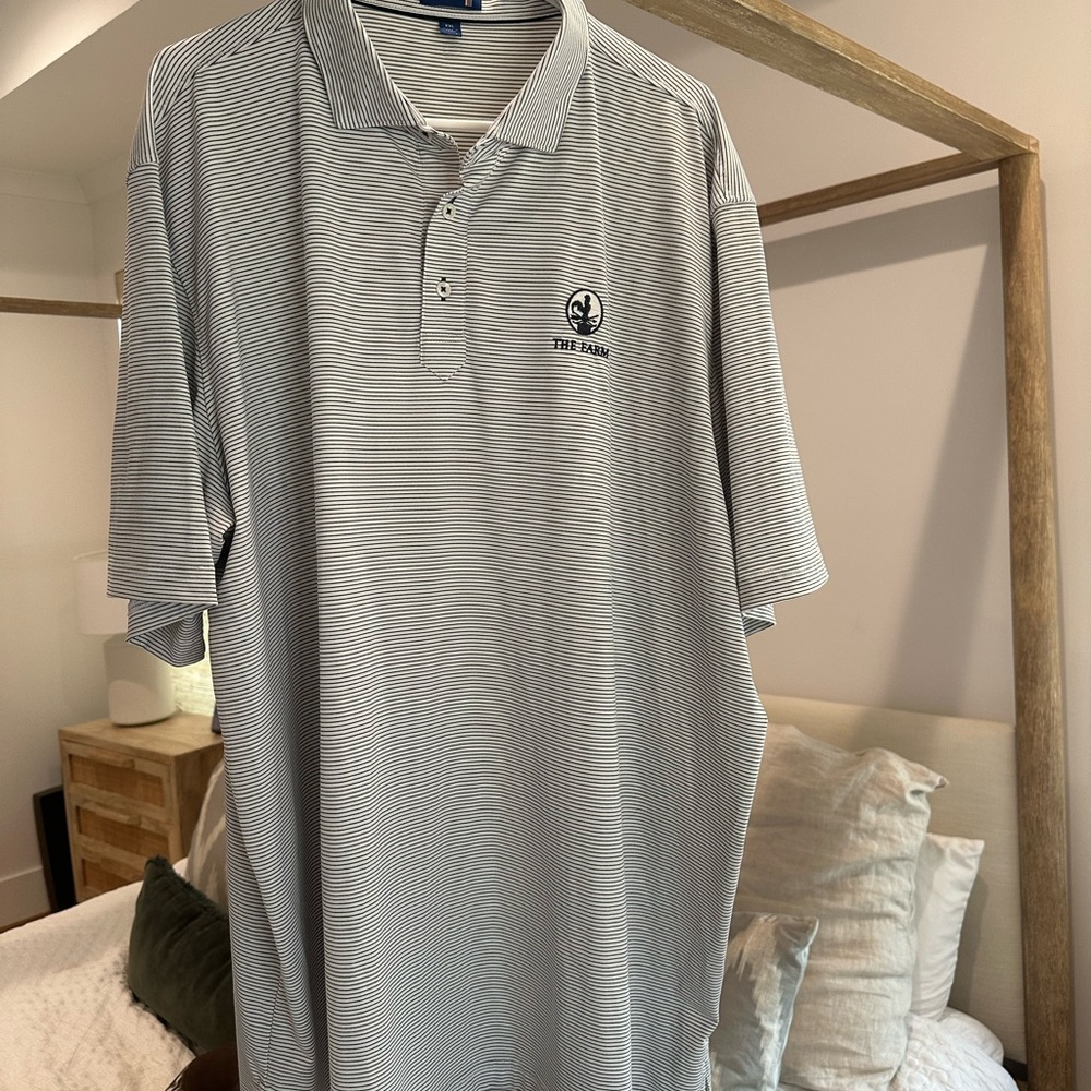 Men's Stitch Striped Polo Shirt